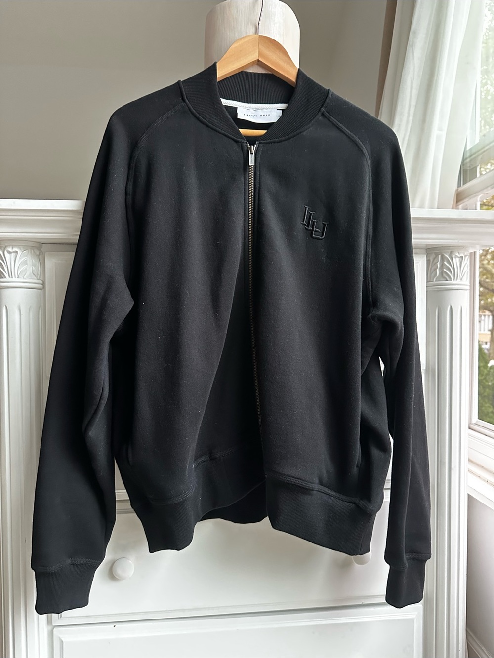 I Love Ugly 100% Cotton Full Zip Bomber Jacket Size M
